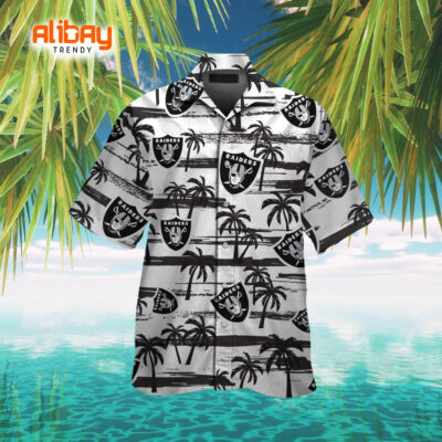 Palm Tree Paradise Las Vegas Raiders Hawaiian Shirt