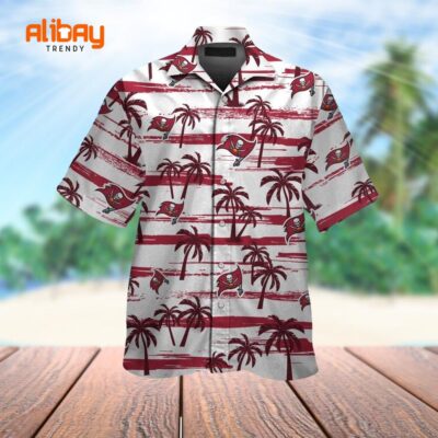 Palm Tree Paradise Tampa Bay Buccaneers Hawaiian Shirt