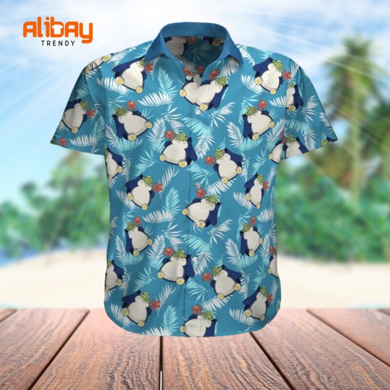 Pokemon Snorlax Tropical Beach Hawaiian Shirt
