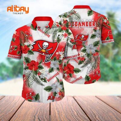 Tampa Bay Buccaneers Aloha Spirit Floral Shirt