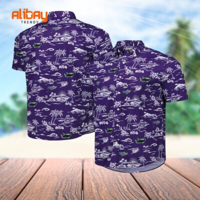 Tampa Bay Rays Kekai Button-Down Purple Hawaiian Shirt