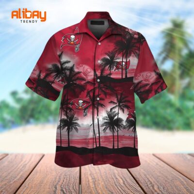 Tropical Fusion Tampa Bay Buccaneers Palm Shirt
