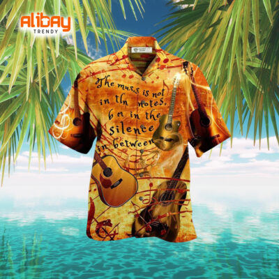 Tropical Melodies Guitar Hawaiian Shirt