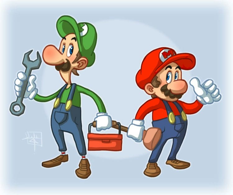 are mario and luigi plumbers