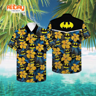 Batman Logo Floral Fantasy Hawaiian Shirt