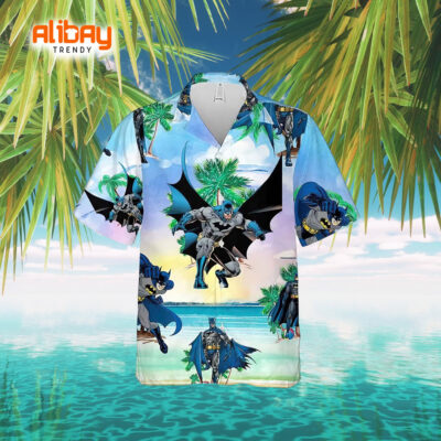 Batman's Coastal Charm Hawaiian Shirt