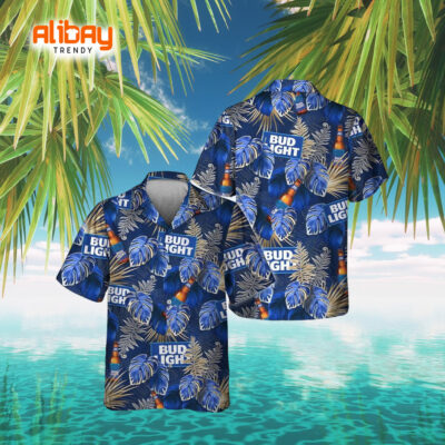 Bud Light Coastal Coolness Hawaiian Shirt