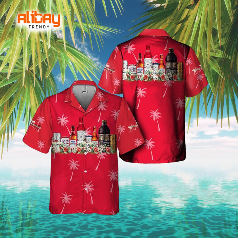 Budweiser Island Breeze Hawaiian Shirt