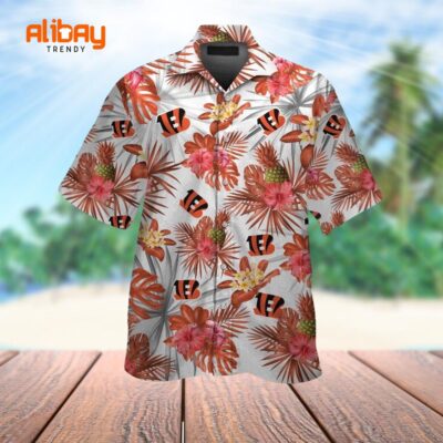 Cincinnati Bengals Aloha Spirit Floral Pineapple Shirt