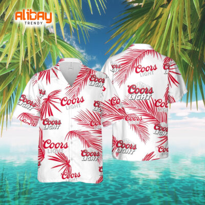Coors Light Palm Summer Sizzle Hawaiian Shirt