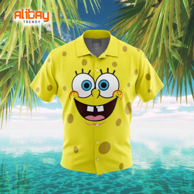 Funny Smile Spongebob SquarePants Hawaiian Shirt