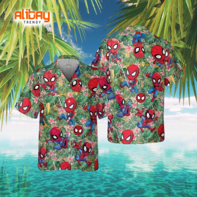 Funny Spider Tropical Hawaiian Shirt