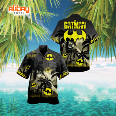 Gotham Nights Palm Batman Hawaiian Shirt