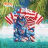 Independence Day Flag Dinosaur Hawaiian Shirt