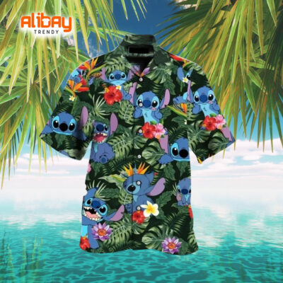 Lilo And Stitch Cute Hula Breeze Hawaiian Shirt
