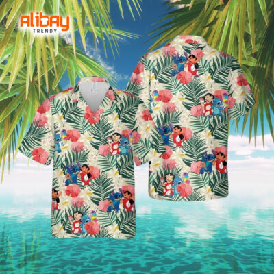 Lilo Stitch Tropical Escape Hawaiian Shirt
