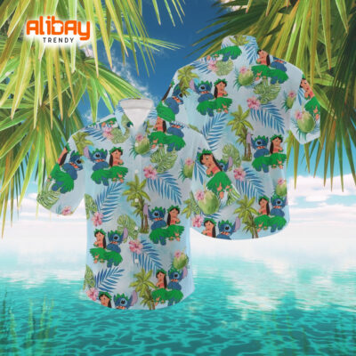 Lilo and Stitch Beachside Bliss Hawaiian Shirt