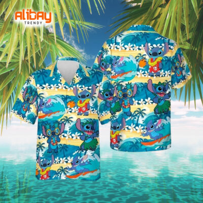 Lilo and Stitch Island Groove Hawaiian Shirt