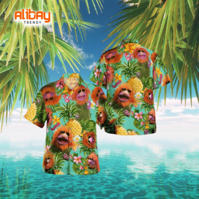 Muppet Mahna Pineapple Delight Hawaiian Shirt