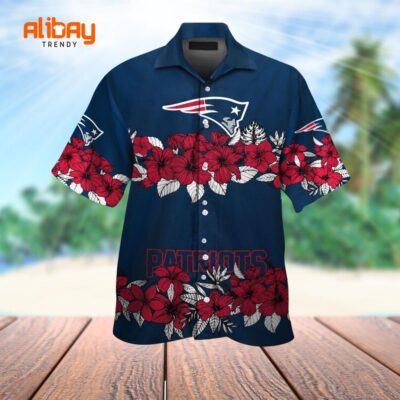 New England Patriots Floral Island Breeze Shirt
