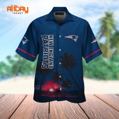 New England Patriots Island Fantasy Hawaiian Shirt