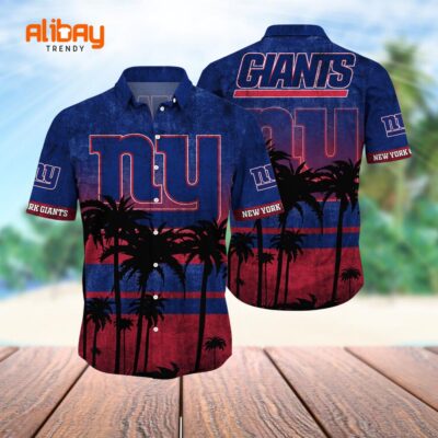 New York Giants Island Fantasy Hawaiian Shirt
