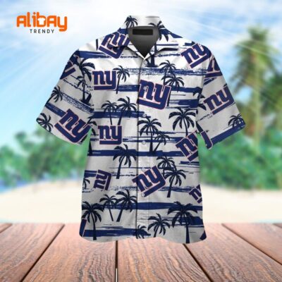New York Giants Palm Breeze Hawaiian Shirt