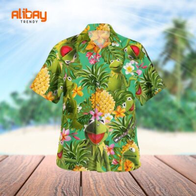 Pineapple Grinch Floral Fantasy Hawaiian Shirt
