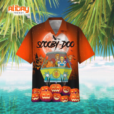 Scooby Doo Halloween Pumpkins Orange Hawaii Shirt