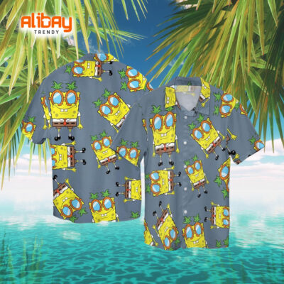 Spongebob Beach Party Hawaiian Shirt