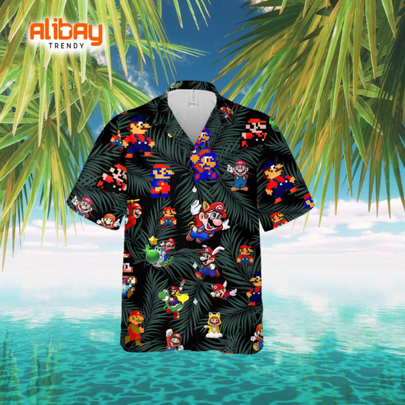 Super Mario Island Adventure Hawaiian Shirt