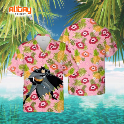 Tropical Oasis Batman Floral Shirt
