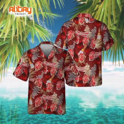 Tropical Paradise Budweiser Hawaiian Shirt