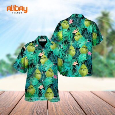 Tropical Paradise Grinch Hawaiian Shirt Summer Beach