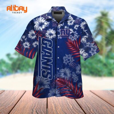 Tropical Paradise New York Giants Hawaiian Shirt