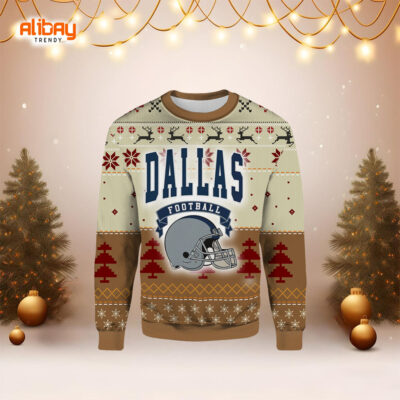 90s Style Dallas Football Ugly Christmas Sweater