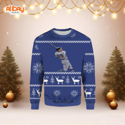 Aaron Judge 99 Yankees Ugly Christmas Sweater