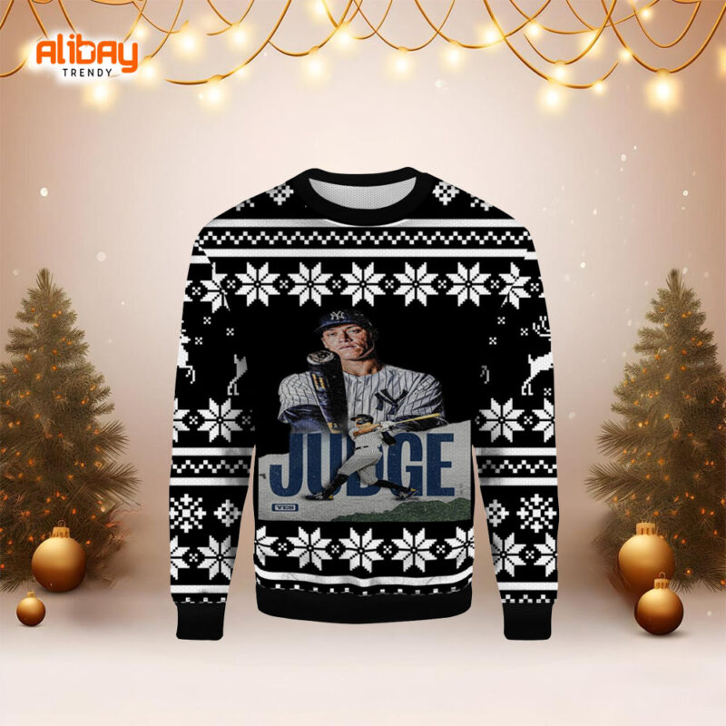 Aaron Judge Yankees Ugly Christmas Sweater