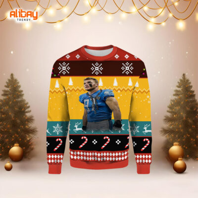 2. Detroit Lions Ugly Christmas Sweater