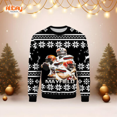 Baker Mayfield Cleveland Browns Ugly Christmas Sweater