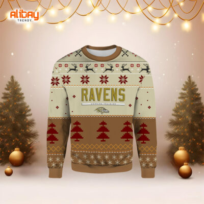 Baltimore Ravens Combien Training Ugly Christmas Sweater