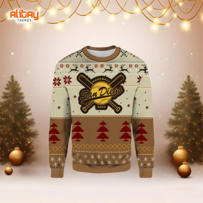 Baseball San Diego Padres 2023 Ugly Christmas Sweater