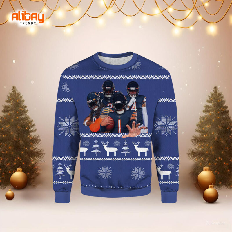 Chicago Bears 2024 Captain Ugly Christmas Sweater