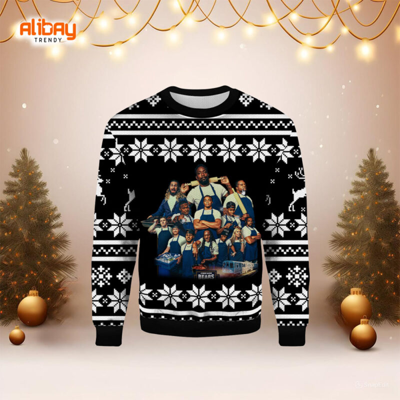 Chicago Bears Hot off the Grill Ugly Christmas Sweater