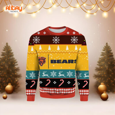 Chicago Bears Logo Ugly Christmas Sweater