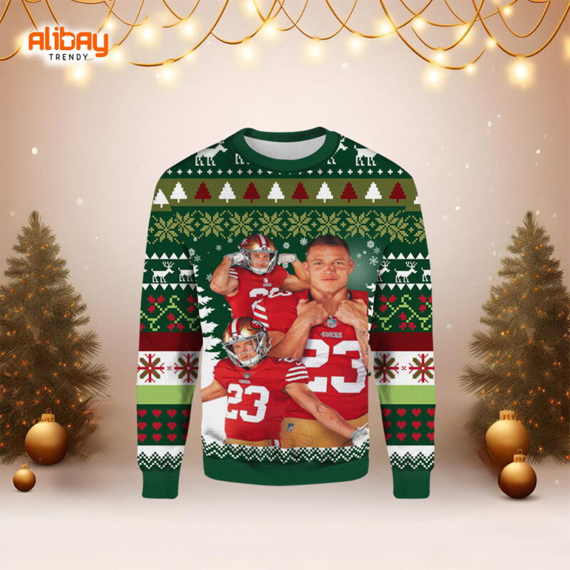 Christian McCaffrey San Francisco 49ers Ugly Sweater