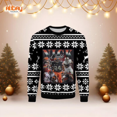 Cleveland Browns Nick Chubb Ugly Sweater