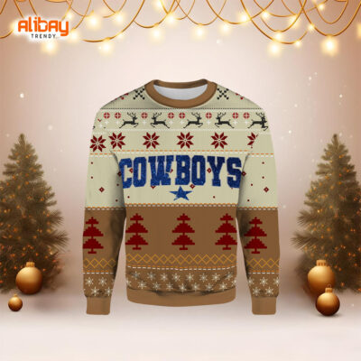 Cowboys Star Football Ugly Christmas Sweater