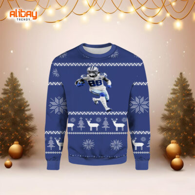 Dallas Cowboys CeeDee Lamb Ugly Christmas Sweater