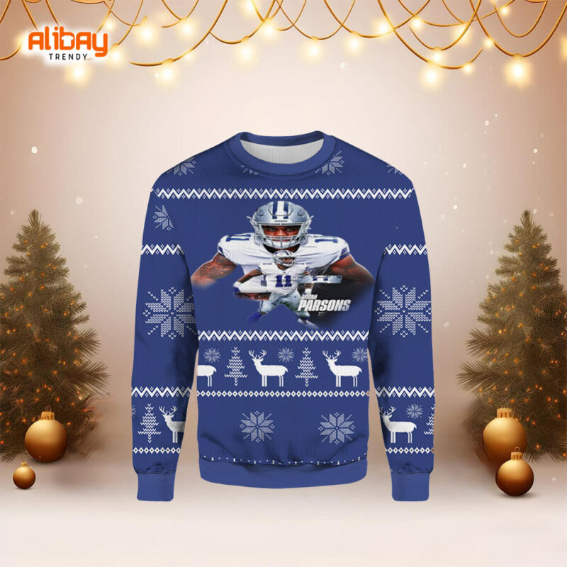 Dallas Cowboys Parsons Ugly Christmas Sweater